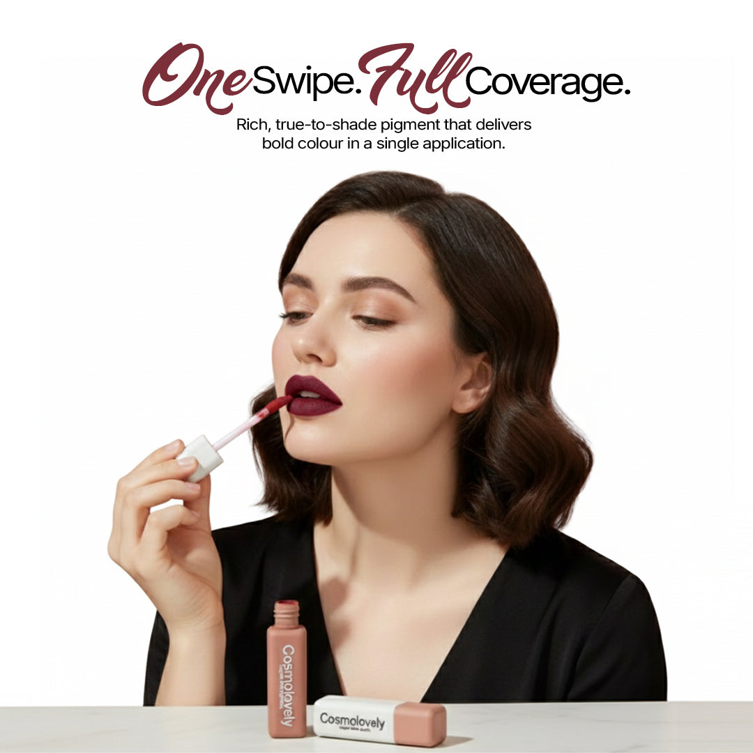 Cosmolovely 12 Hour Stay TransferProof Liquid Lipstick 4ml (Pack of 1)