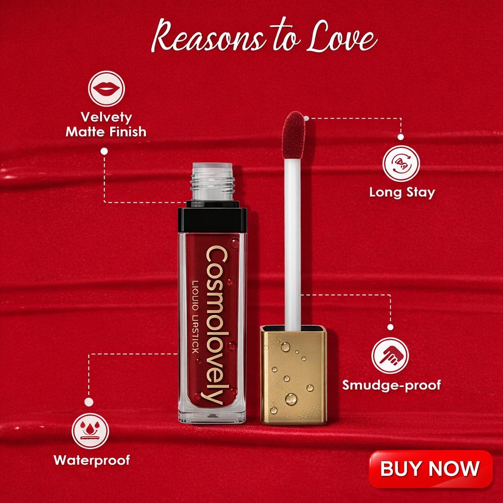 Cosmolovely 12Hrs Stay TransferProof Liquid Lipstick