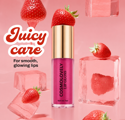 Cosmolovely Shimmer Lip Gloss ( 7 ml) (Free Liquid Blush & Liquid Lipstick)