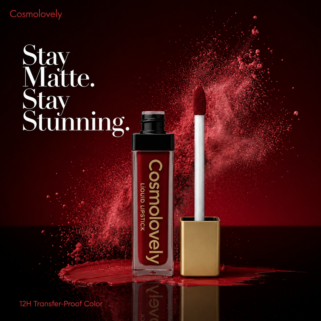 Cosmolovely 12Hrs Stay TransferProof Liquid Lipstick