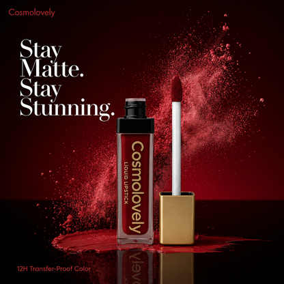 Cosmolovely 12Hrs Stay TransferProof Liquid Lipstick