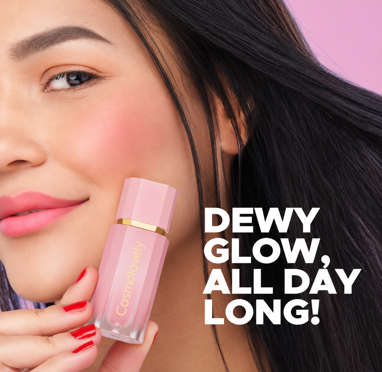 Cosmolovely Liquid Lush Blush (6ml) ( Free Lip Gloss & Liquid Lipstick)
