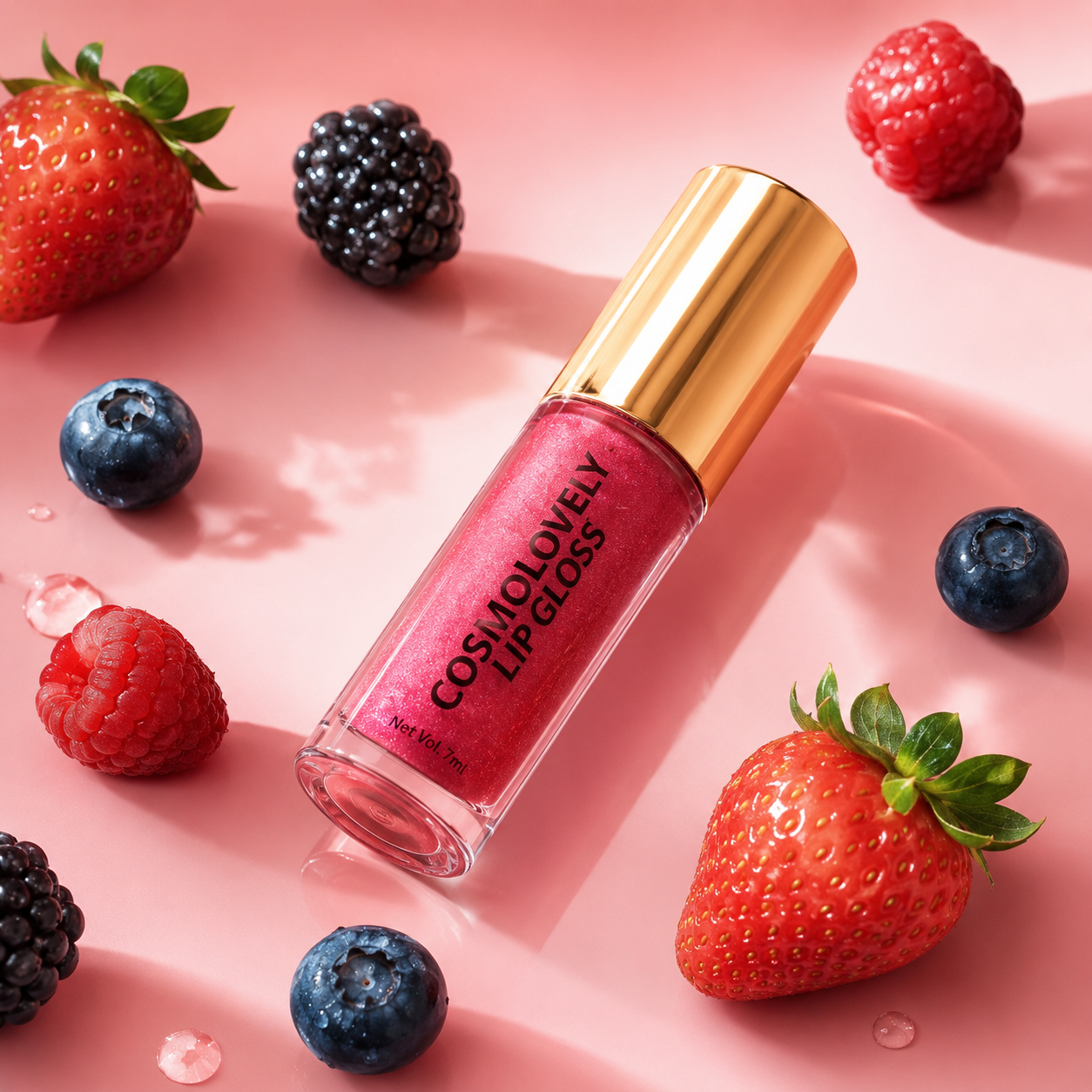 Cosmolovely Shimmer Lip Gloss ( 7 ml) (Free Liquid Blush & Liquid Lipstick)