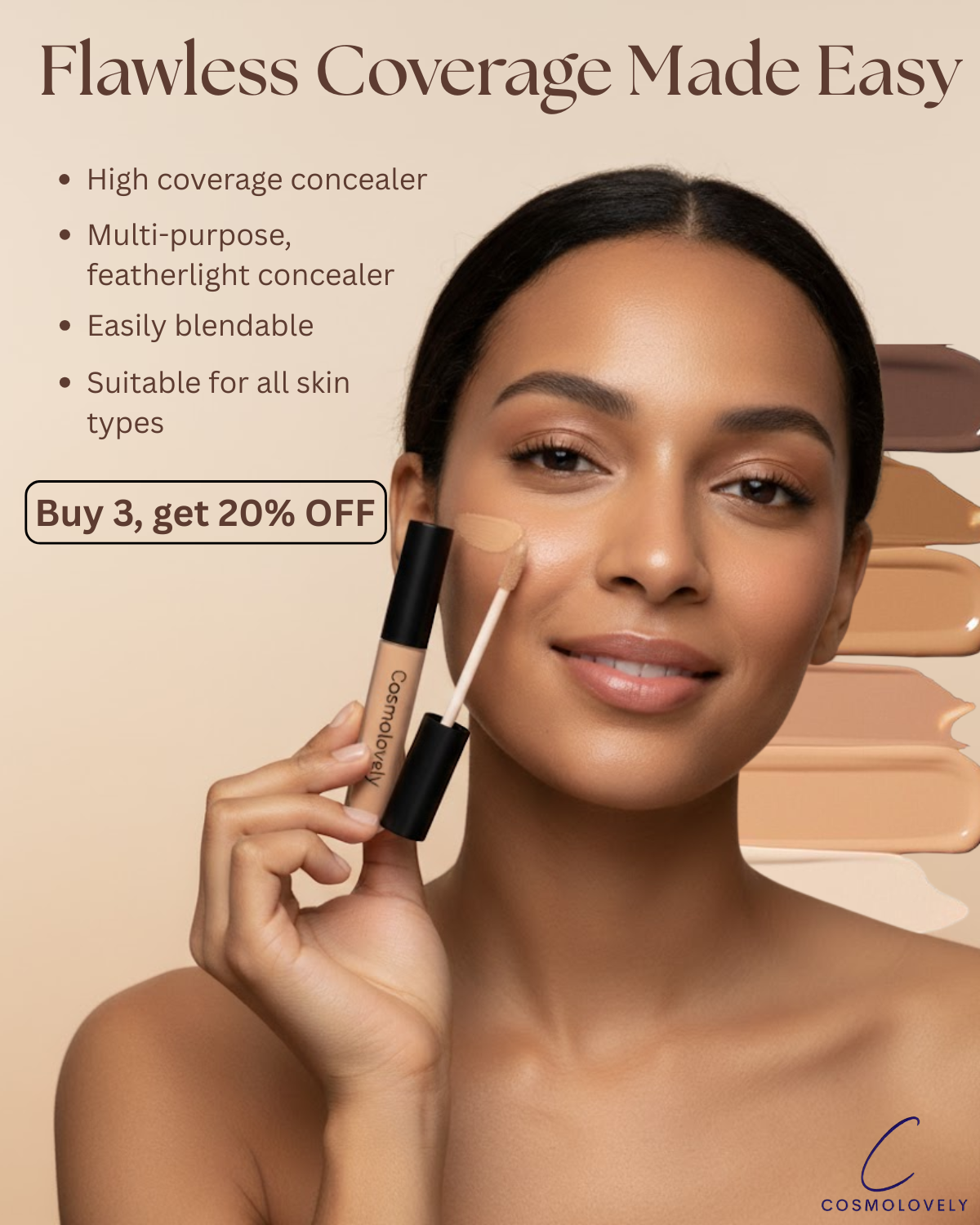 Cosmolovely High Coverage Liquid Concealer
