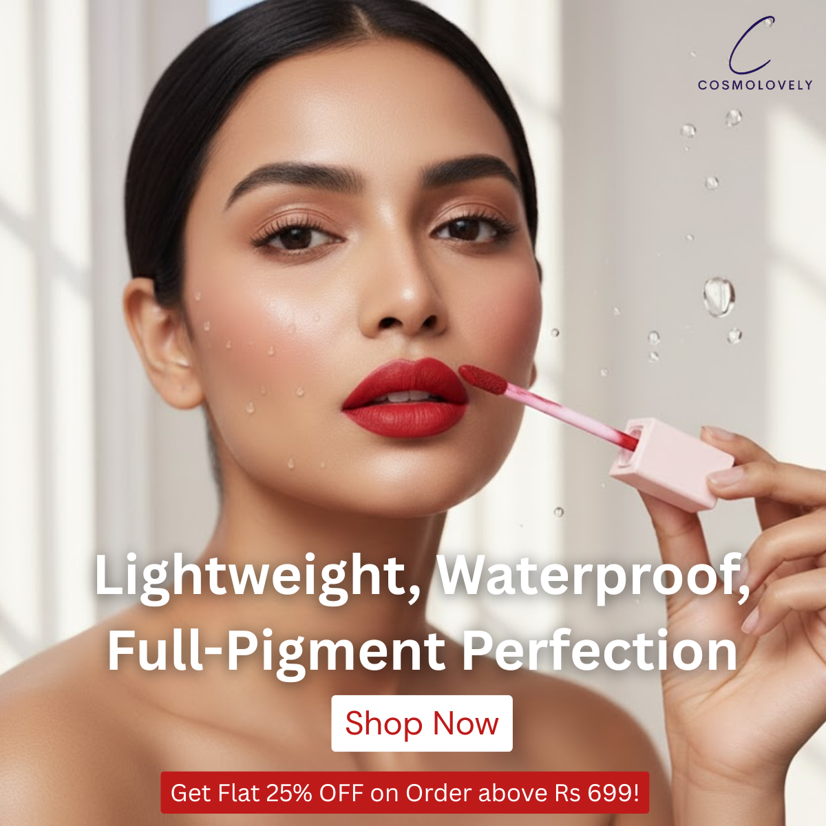 Cosmolovely Highly Pigmented TransferProof Liquid Lipstick (  8 ml )