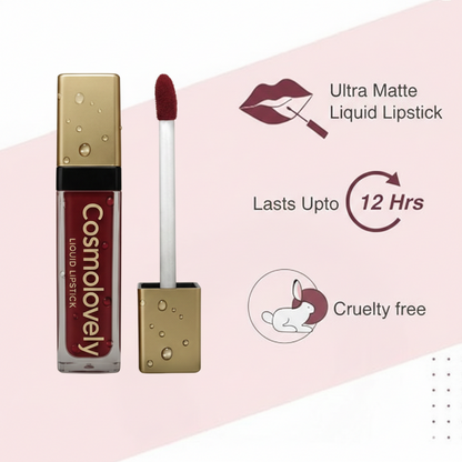 Cosmolovely 12Hrs Stay TransferProof Liquid Lipstick