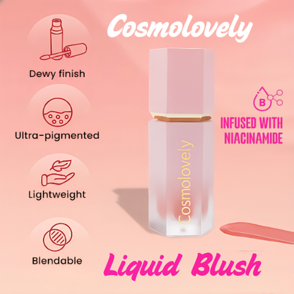 Cosmolovely Liquid Lush Blush (6ml) ( Free Lip Gloss & Liquid Lipstick)