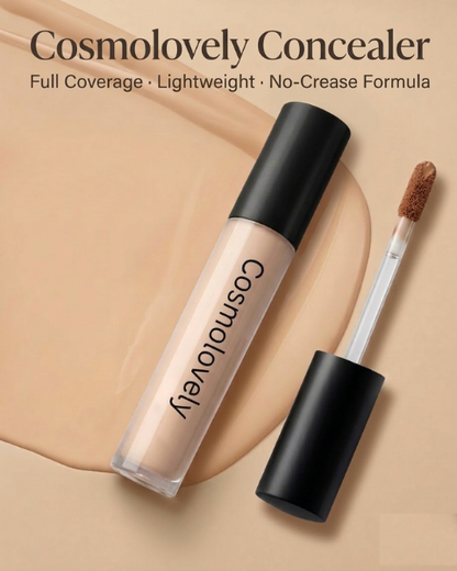 Cosmolovely High Coverage Liquid Concealer(Free Liquid Lipstick & Shimmer Lip Gloss )