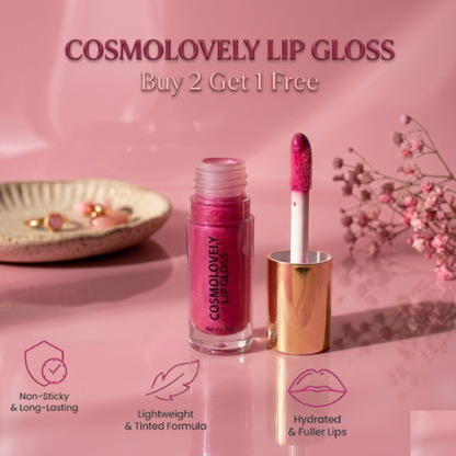 Cosmolovely Shimmer Lip Gloss ( 7 ml) (Free Liquid Blush & Liquid Lipstick)