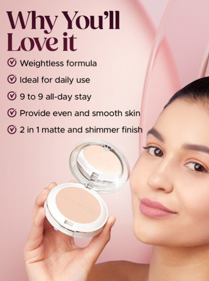 Cosmolovely Weightless Stay Matte Finish Compact Powder