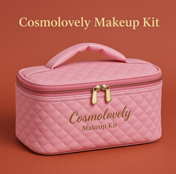 Cosmolovely Marriage Bridal Complete Makeup Kit(Includes High Coverage Foundation, Full Coverage Concealer, Bullet Lipstick, Liquid Lipstick, Liquid Blush, Compact Powder, Makeup Brush and Shimmer Lip Gloss)