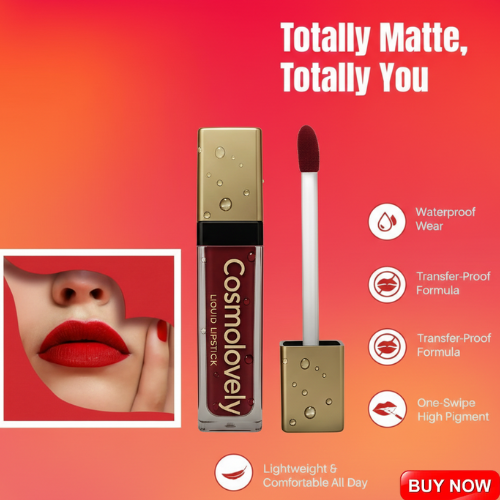 Cosmolovely 12Hrs Stay TransferProof Liquid Lipstick