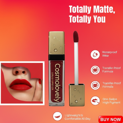 Cosmolovely 12Hrs Stay TransferProof Liquid Lipstick